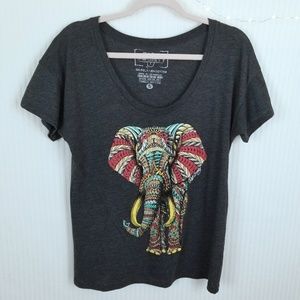 Riot Society | Colorful Elephant Graphic T | S